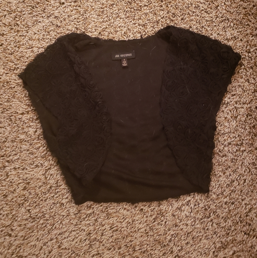 Cute rose black shrug
